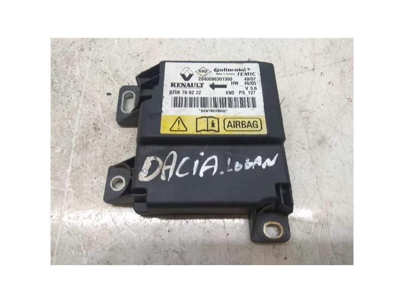 Recambio de centralita airbag para dacia logan 1 (2005) referencia OEM IAM 8200769222  