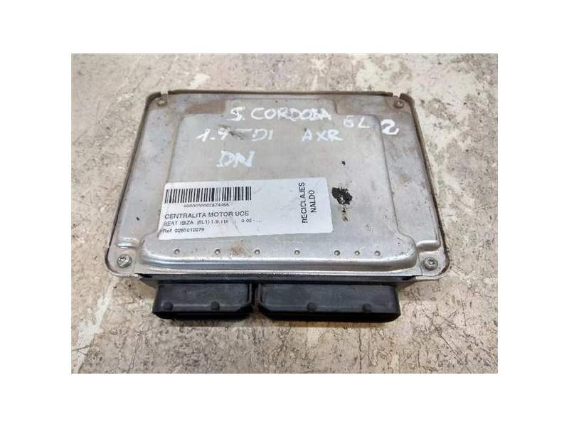 Recambio de centralita motor uce para seat ibiza (6l1) 1.9 tdi (101 cv / 74 kw) referencia OEM IAM 0281012276 038906019NL 