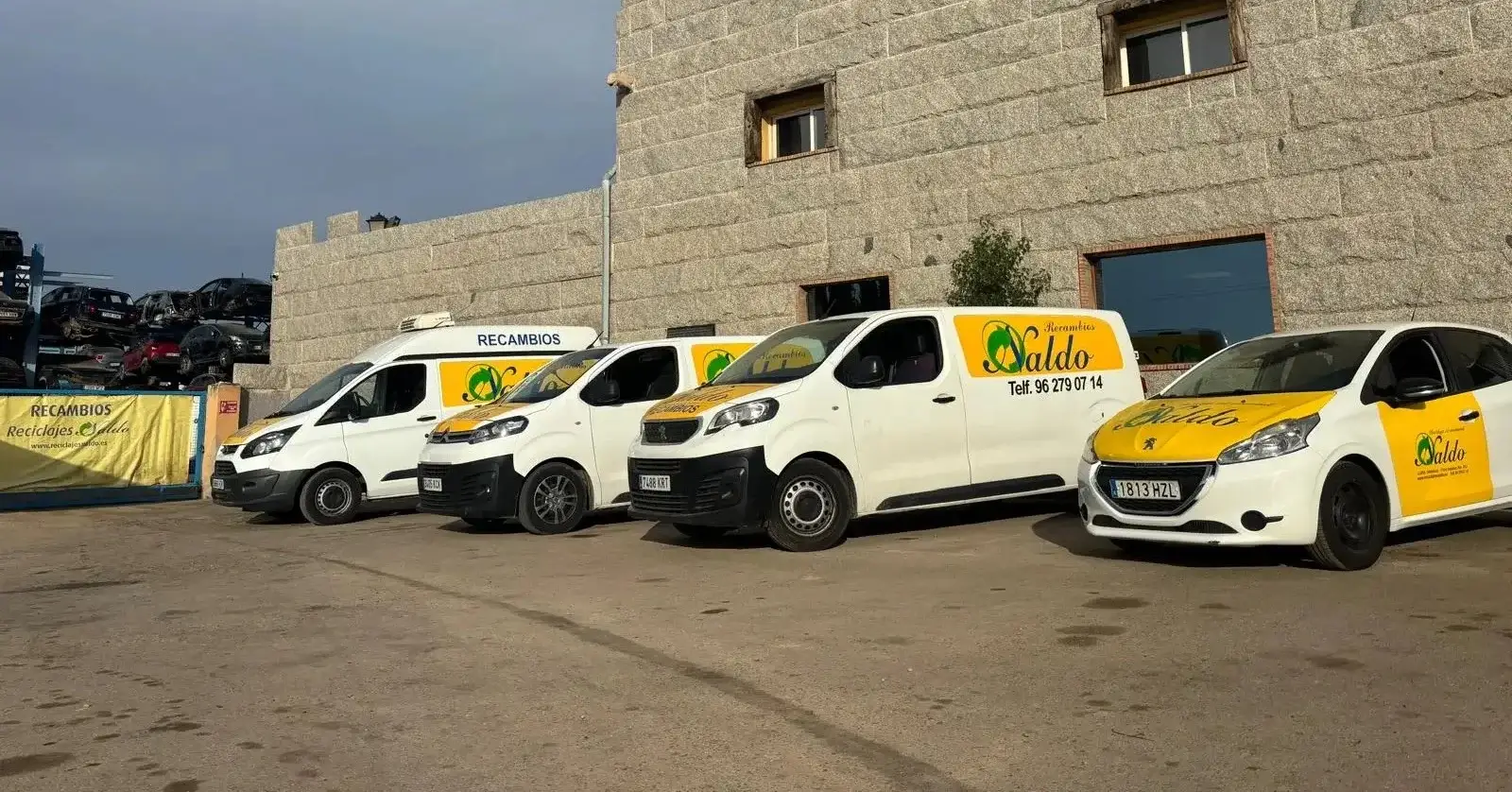 Recambios de desguace revisados y vehículos en campa en Desguace Naldo